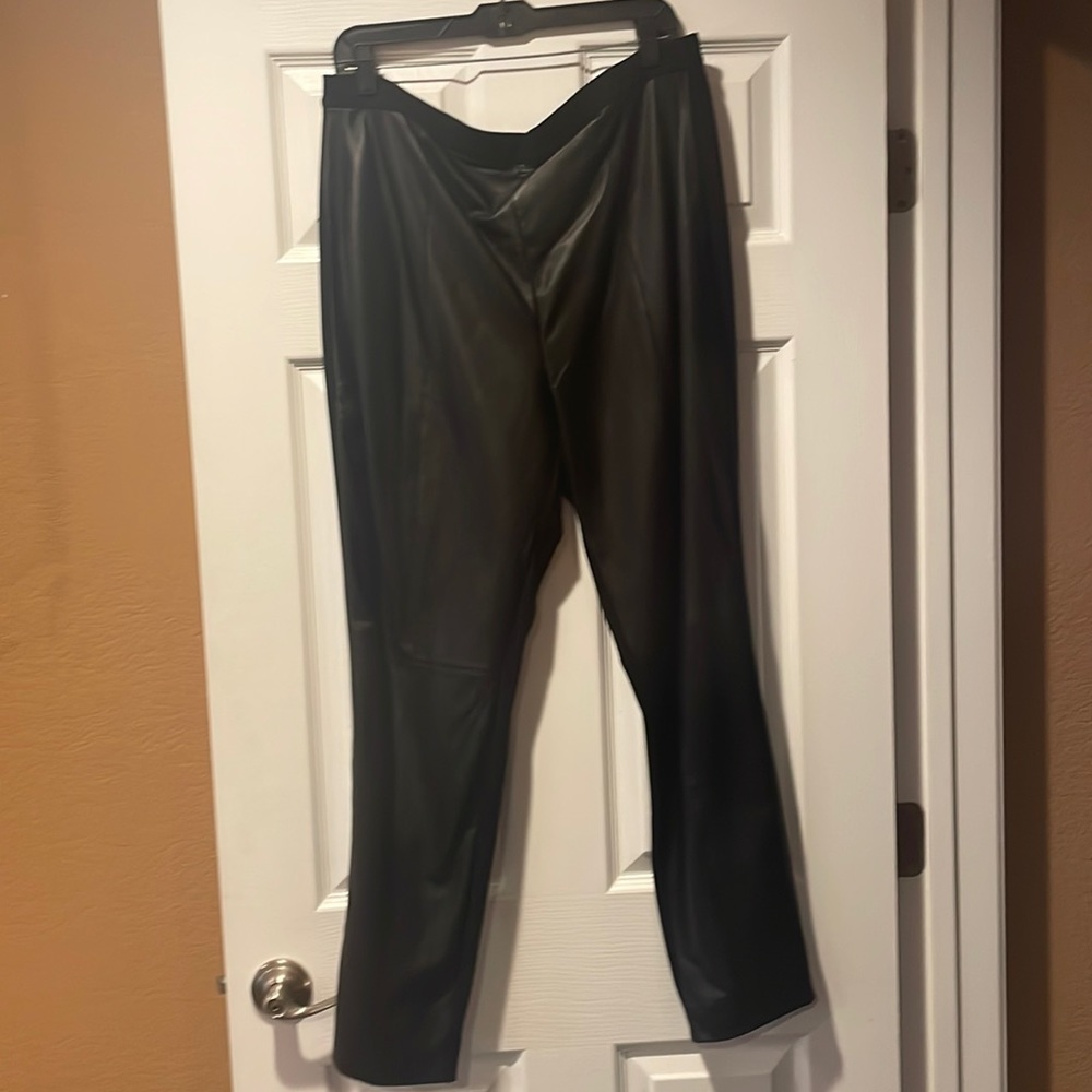 St. John leather leggings